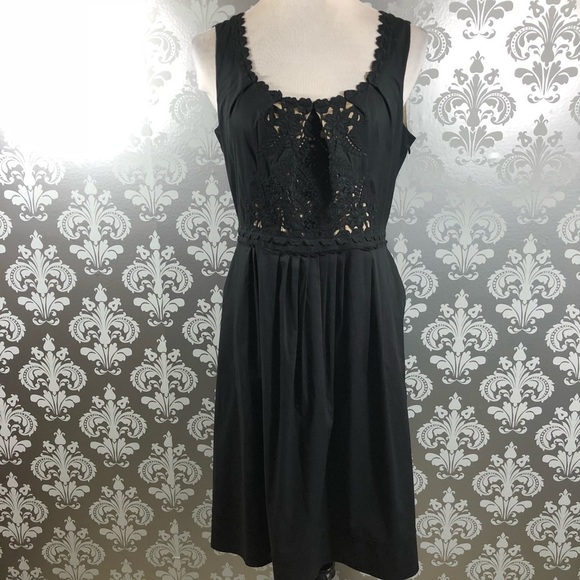 Elie Tahari Black Sleeveless Dress Pockets Size 10 - Picture 1 of 8